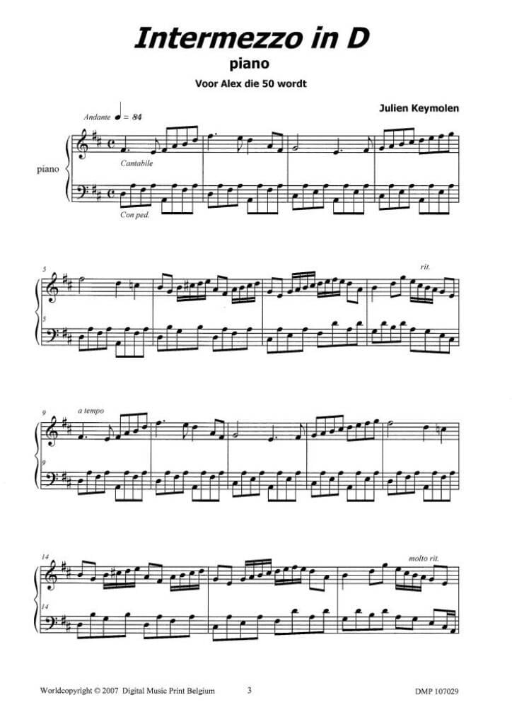 Intermezzo In D